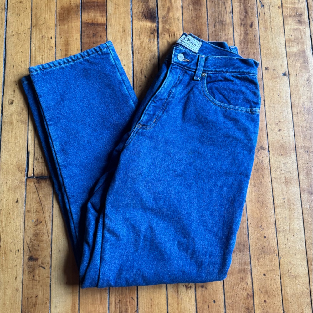 fleece lined LL Bean jeans